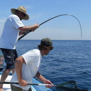 Fishing pole bent Mag Bay Mexico