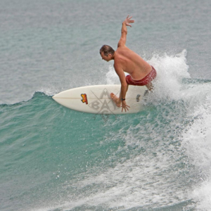 Surfer off the lip, Mag Bay Mexico