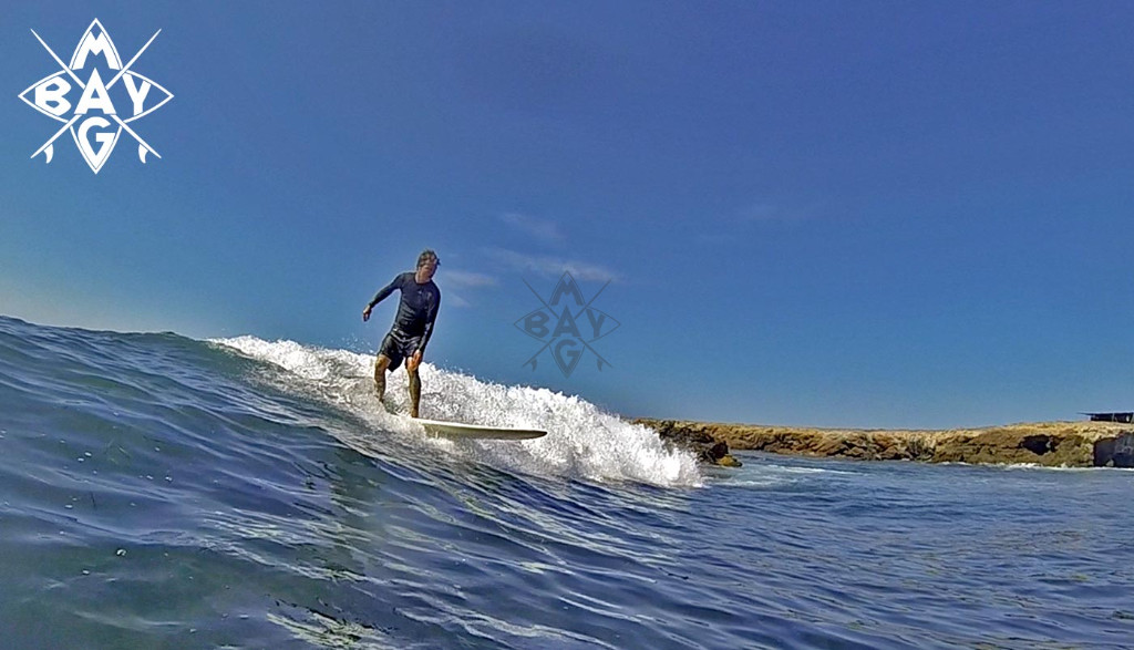 Long boarding from a water shot, Mag Bay Mexico