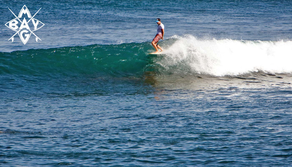 surfer riding the nose, Mag Bay Mexio