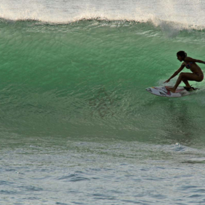 surfer in the tube, Mag Bay mexico