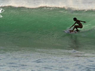 surfer in the tube, Mag Bay mexico