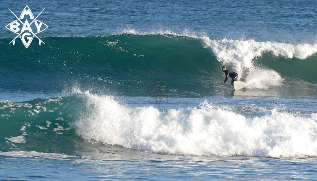 surfer bottom turn, Mag Bay mexico