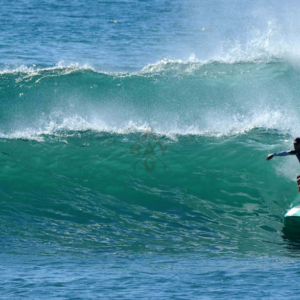 wave lines and surfer, Mag Bay Mexico