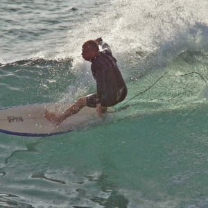 Surfer cut back, Mag Bay Mexico