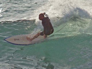 Surfer cut back, Mag Bay Mexico
