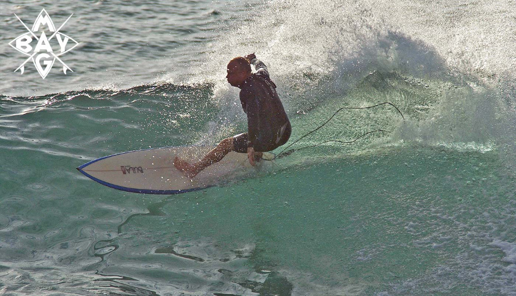 Surfer cut back, Mag Bay Mexico