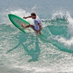 surfer doing off the lip, Mag Bay Mexico